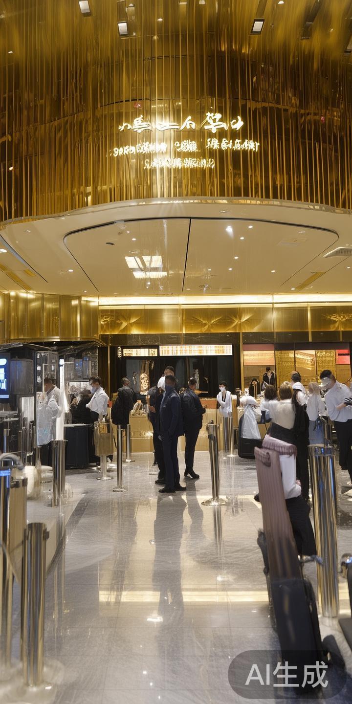 严格的入口安检
进入澳门金沙赌场之前，所有客人都